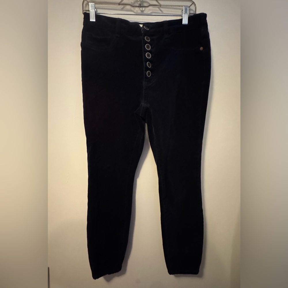 Pilcro Anthropologie navy courdoroy straight size 30 - Picture 2 of 5